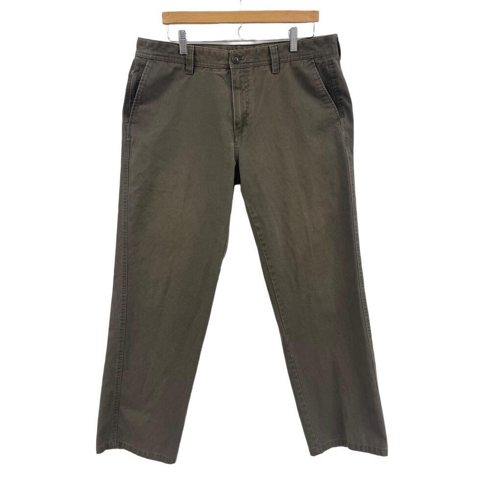Weatherproof 47126 Khaki Chinos Button Zip‎ Closure Mens Pants 38x32